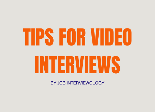 Tips for Video Interviews